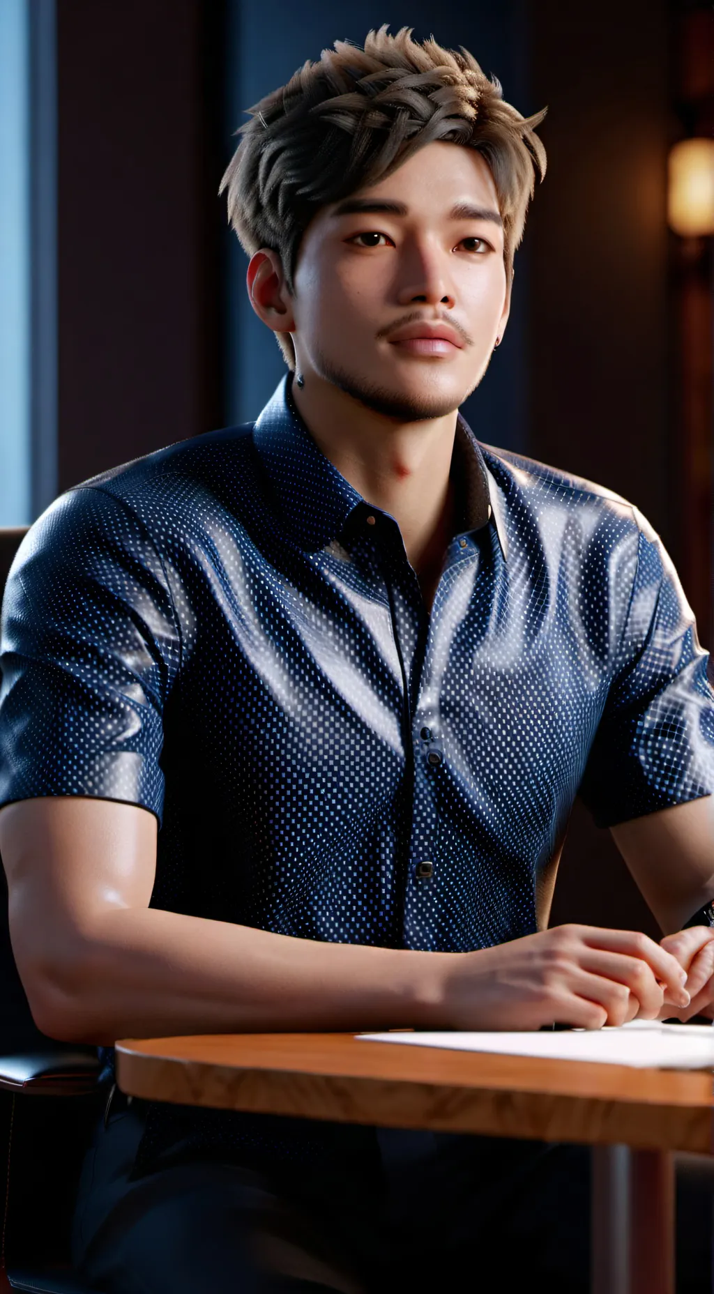 ai character: kyaw han  background