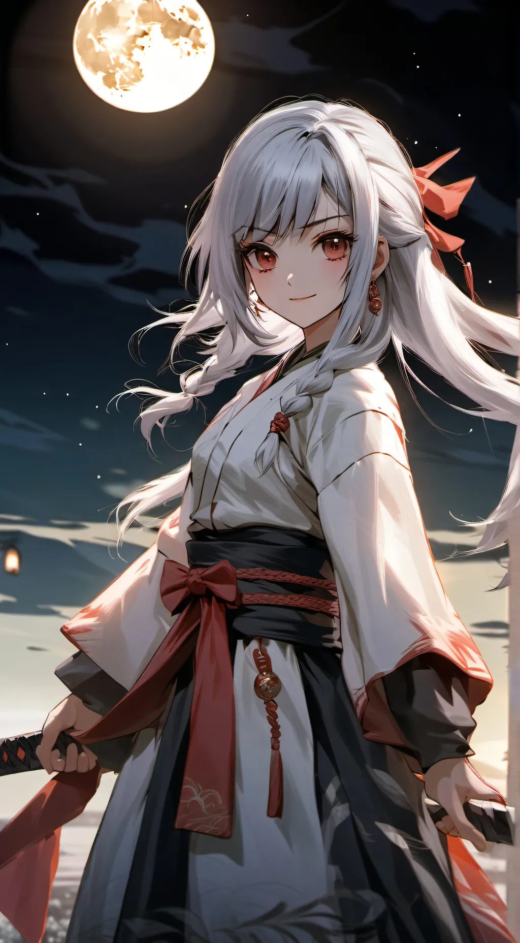 ai character: Silver background