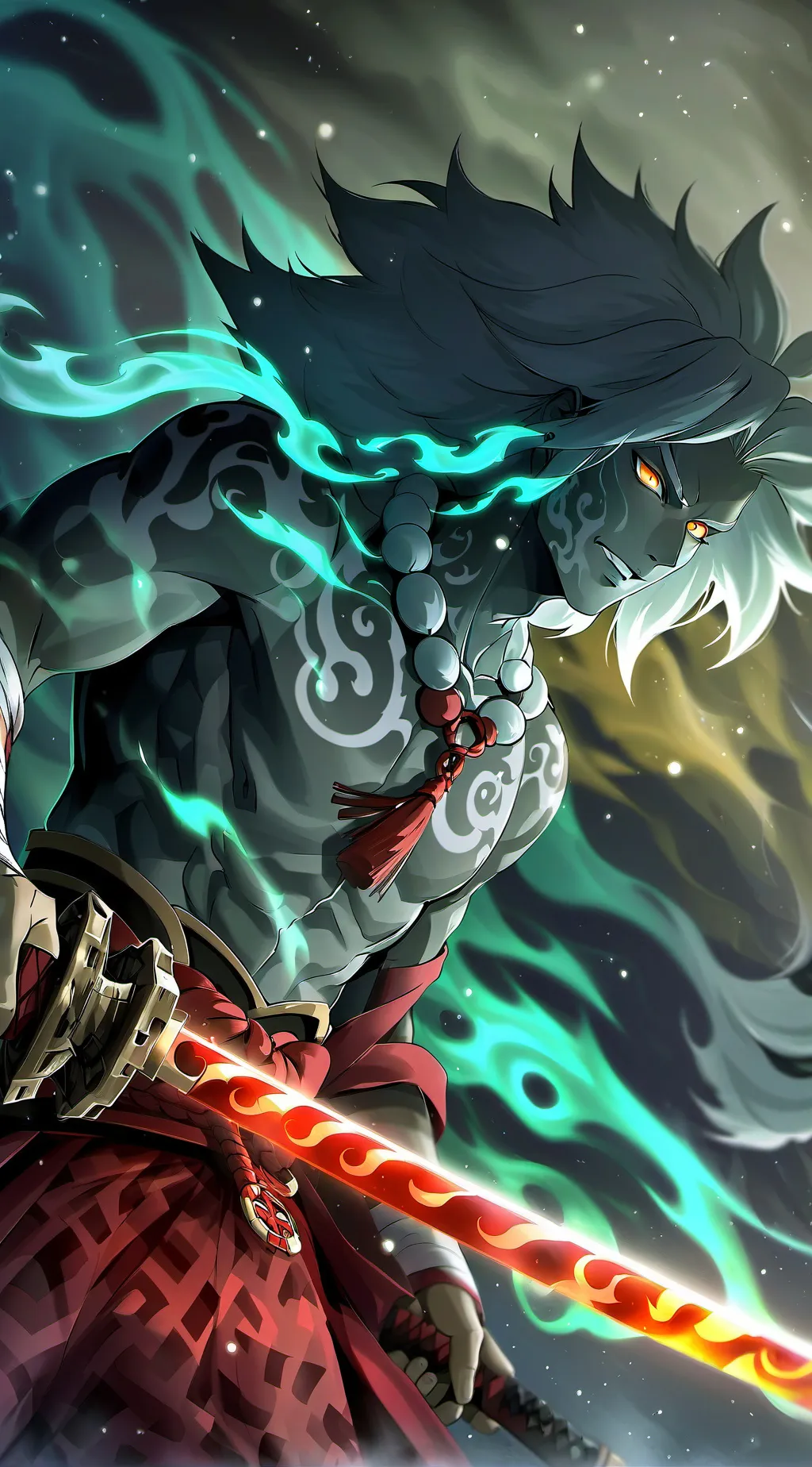 ai character: Kyojuro Rengoku background