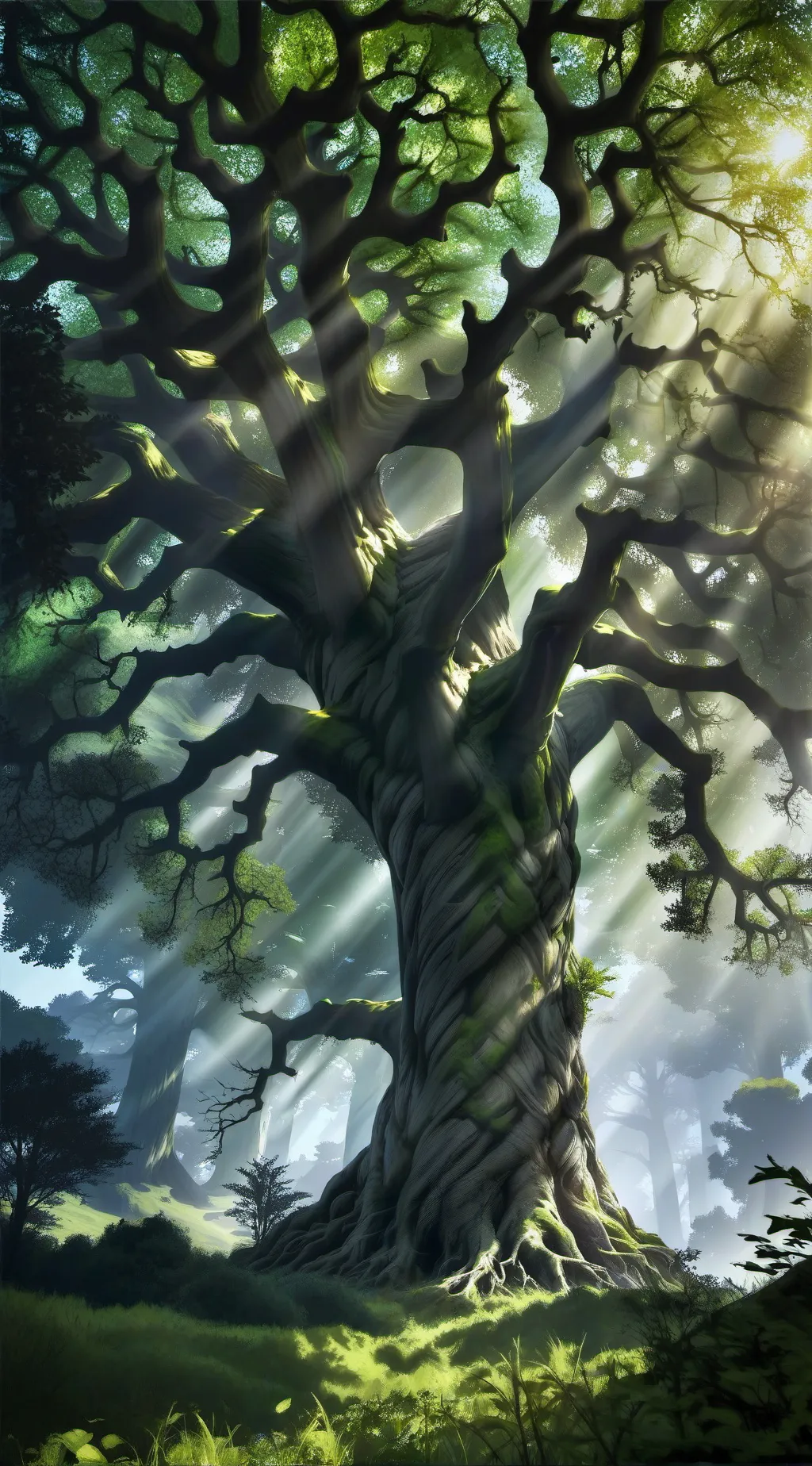 ai character: CH 🌲nature🌲 background