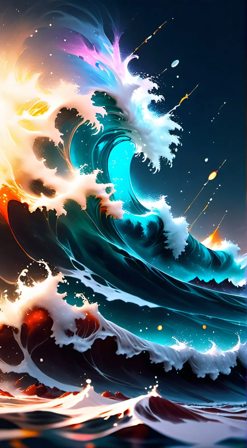 ai character: Tsunami🌊 background