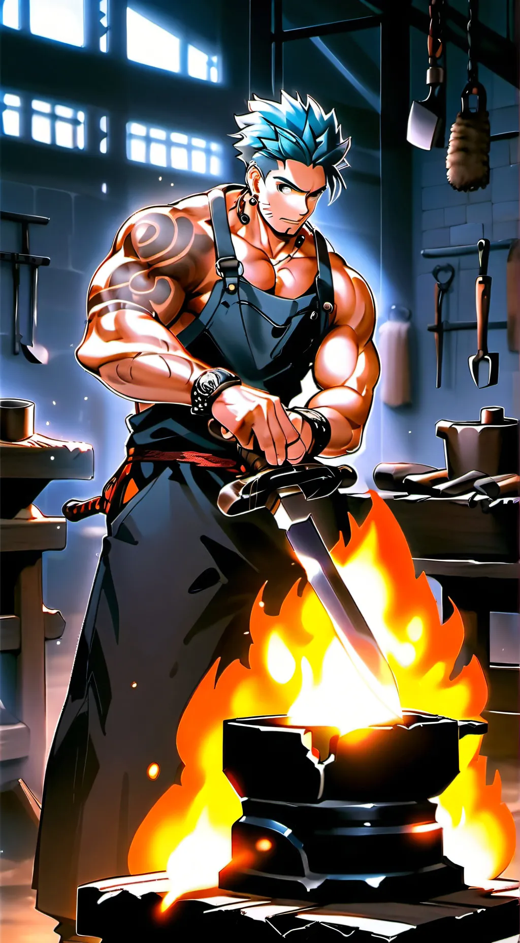 ai character: Forging Simulator background