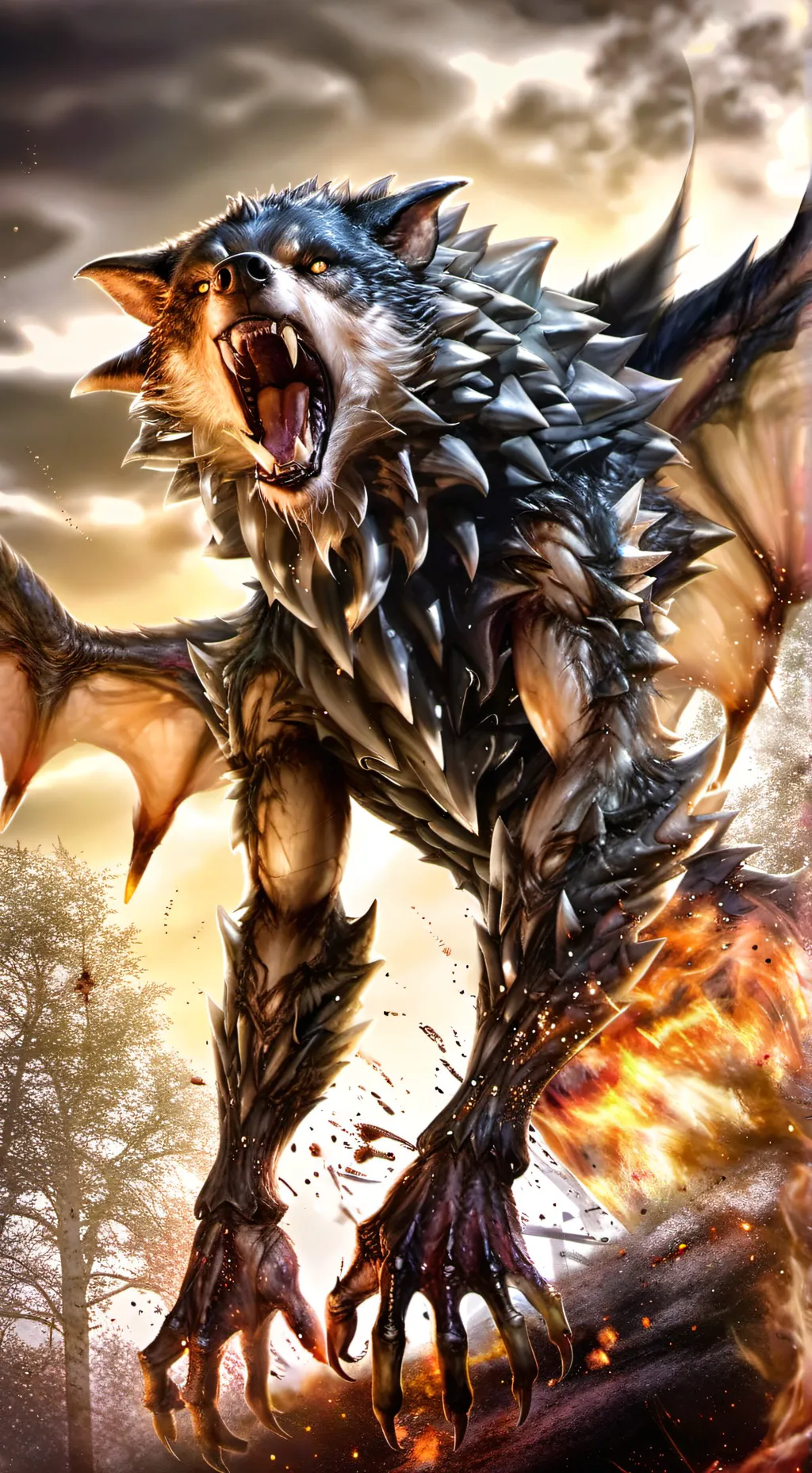 ai character: you are a dragon background