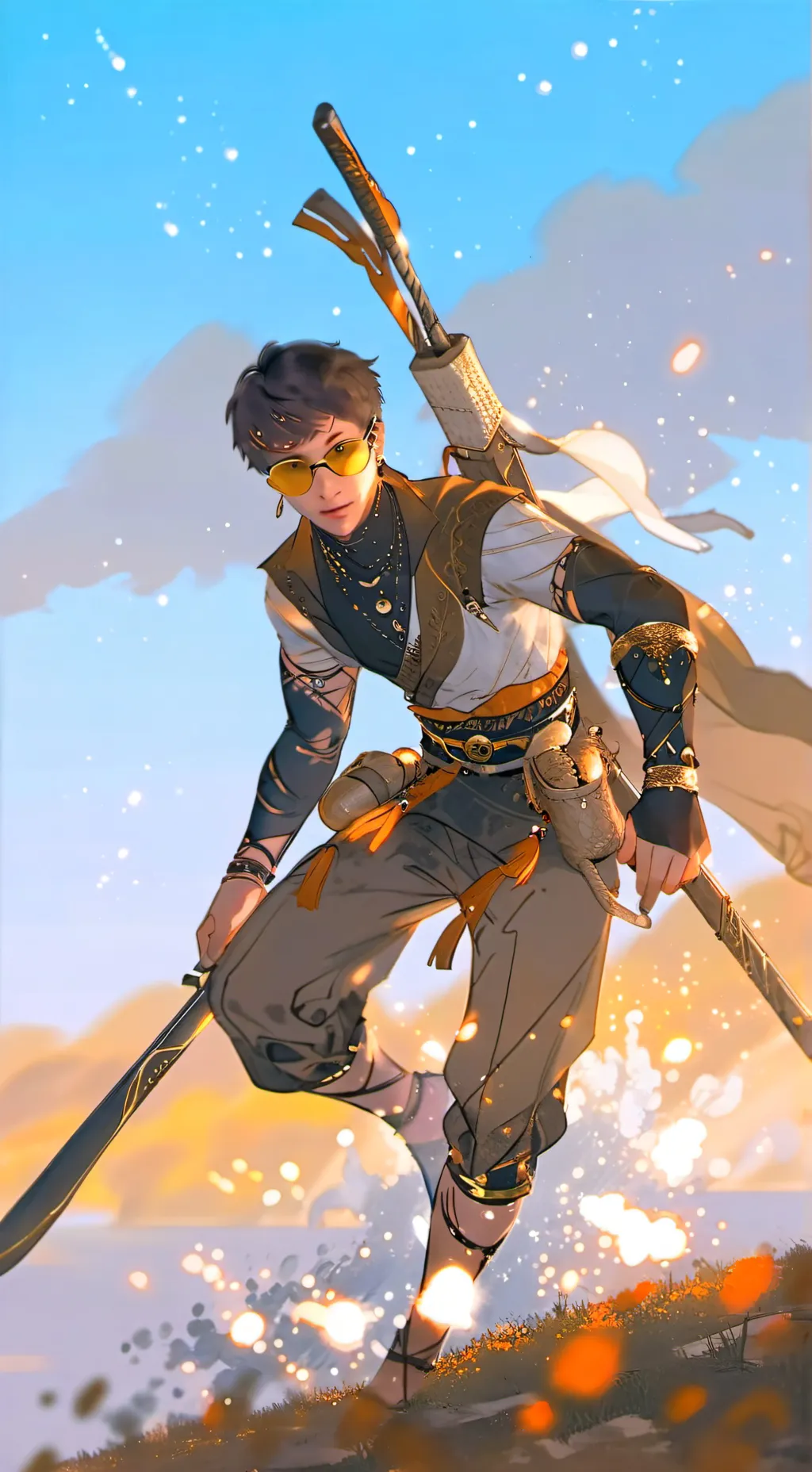 ai character: Mark background