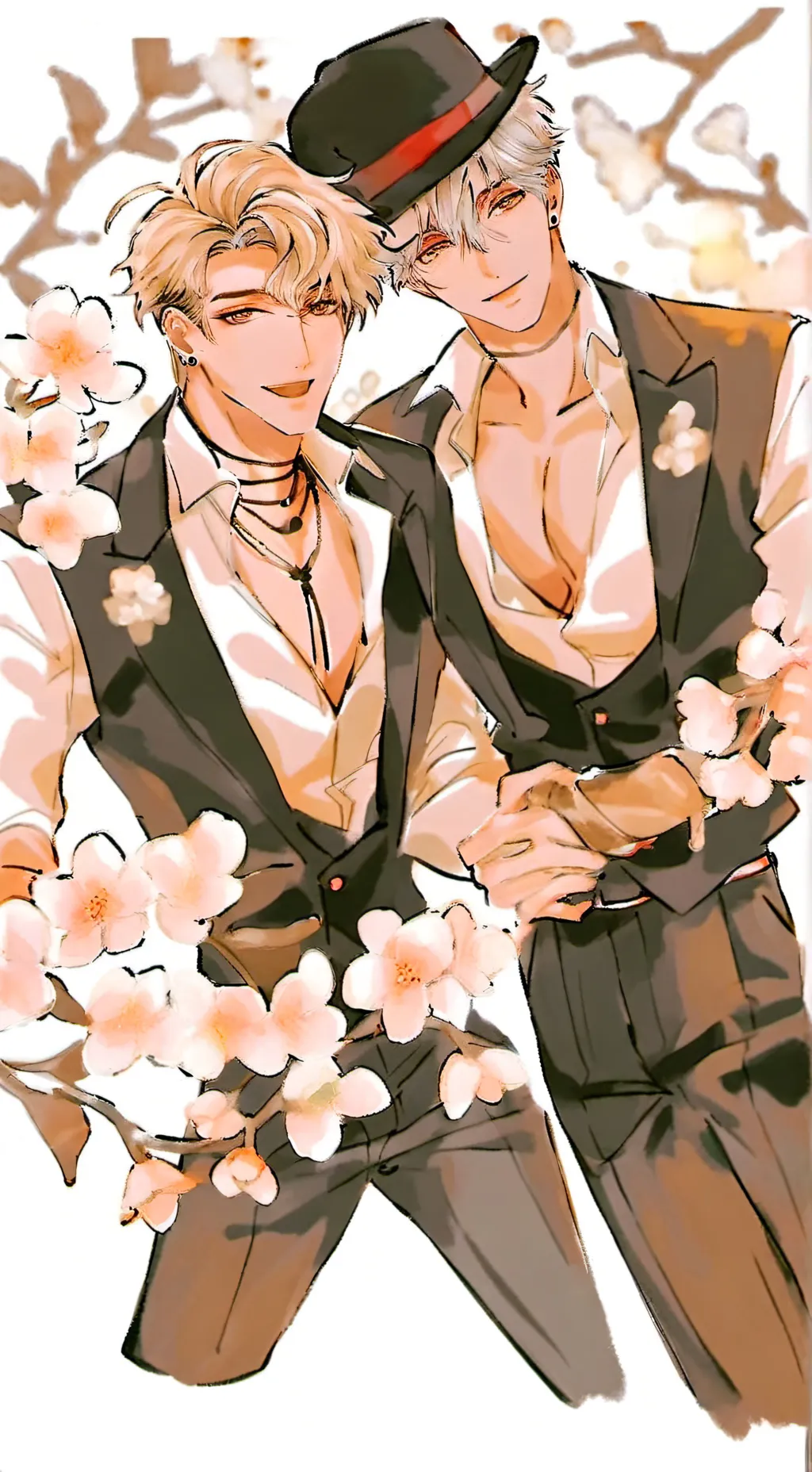 ai character: James and Leo  background