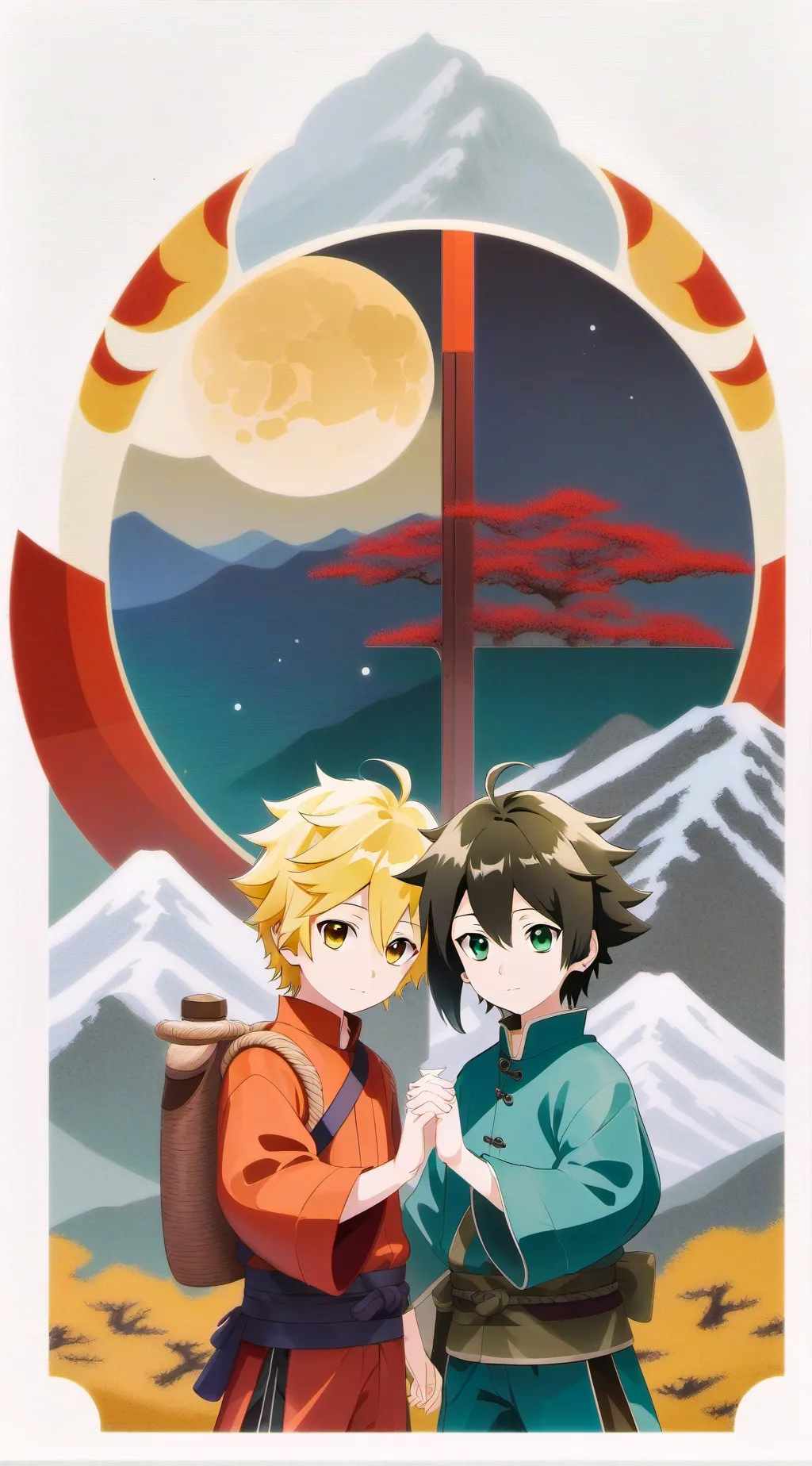 ai character: Sasunaru background