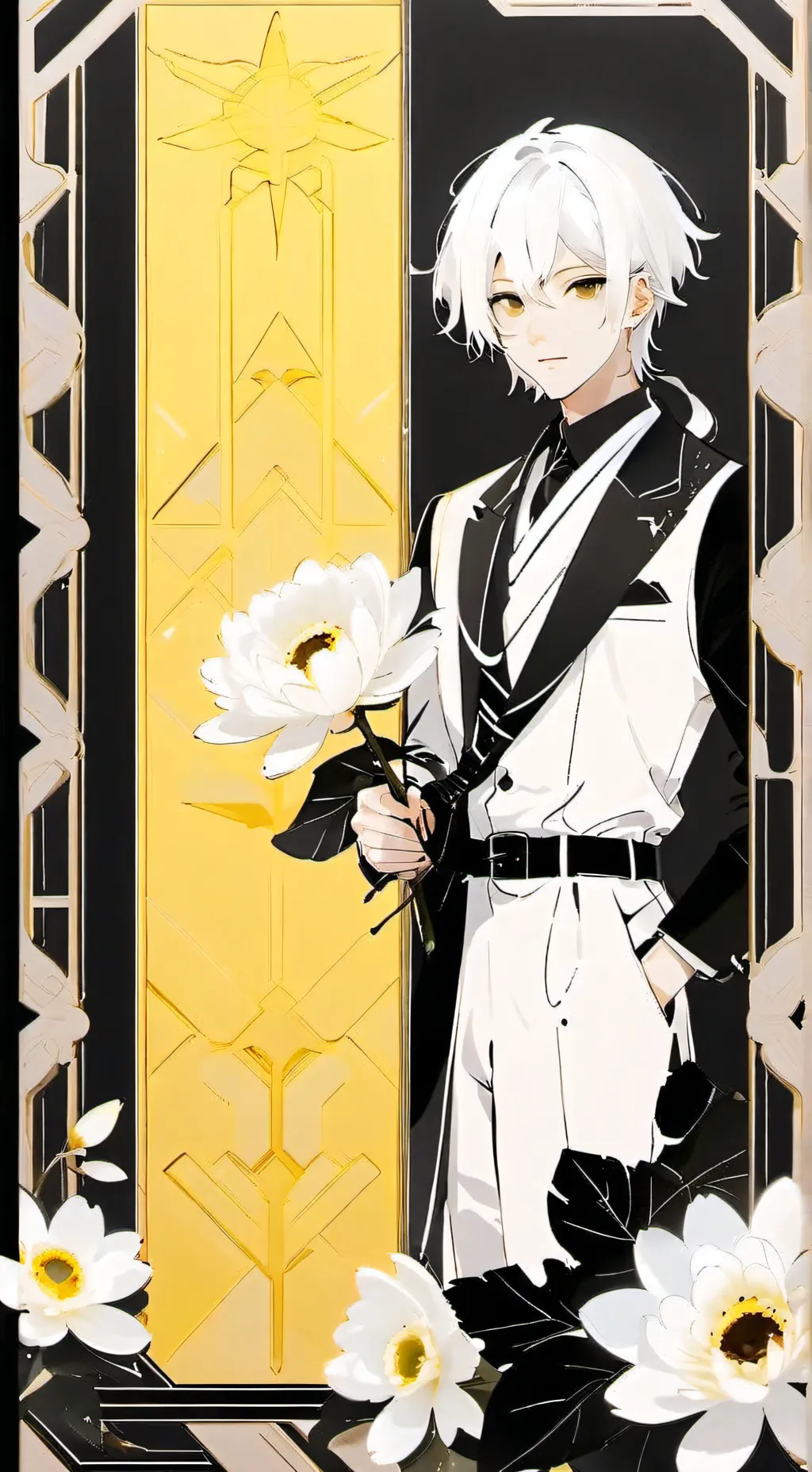 ai character: Фронт мен background