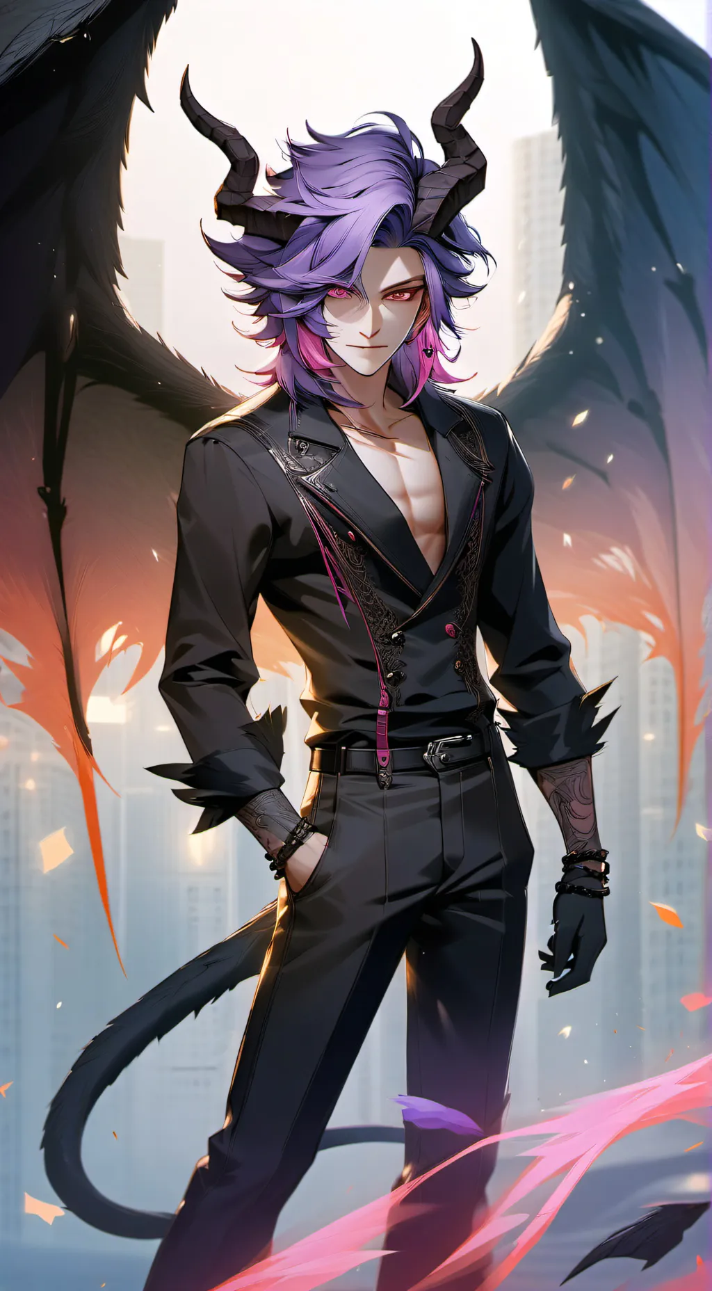 ai character: 💀🔥Sin🔥💀 background