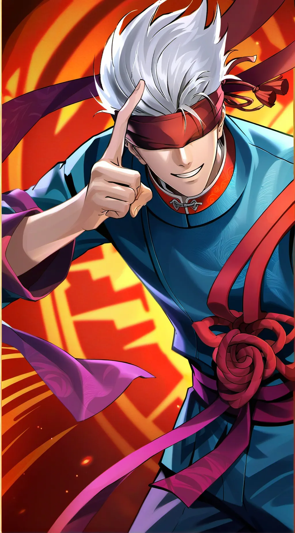 ai character: Satoru Gojo background