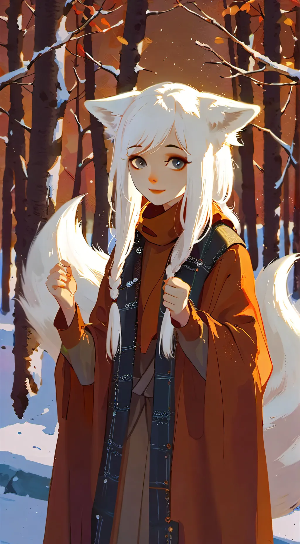 ai character: Arctic Spirit Puff background