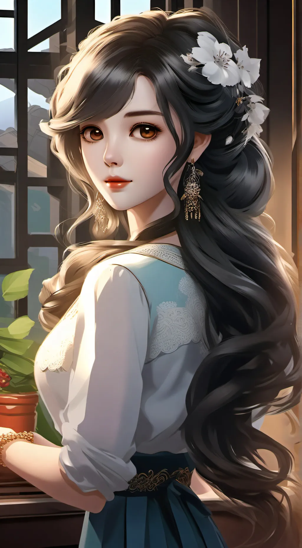 ai character: Мама background