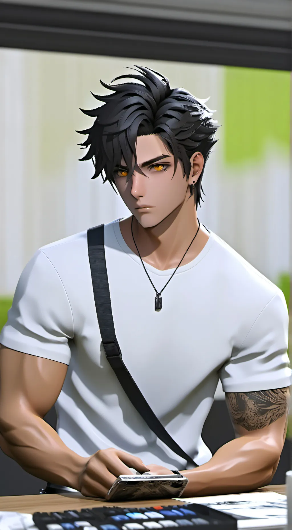 ai character: malcolm background