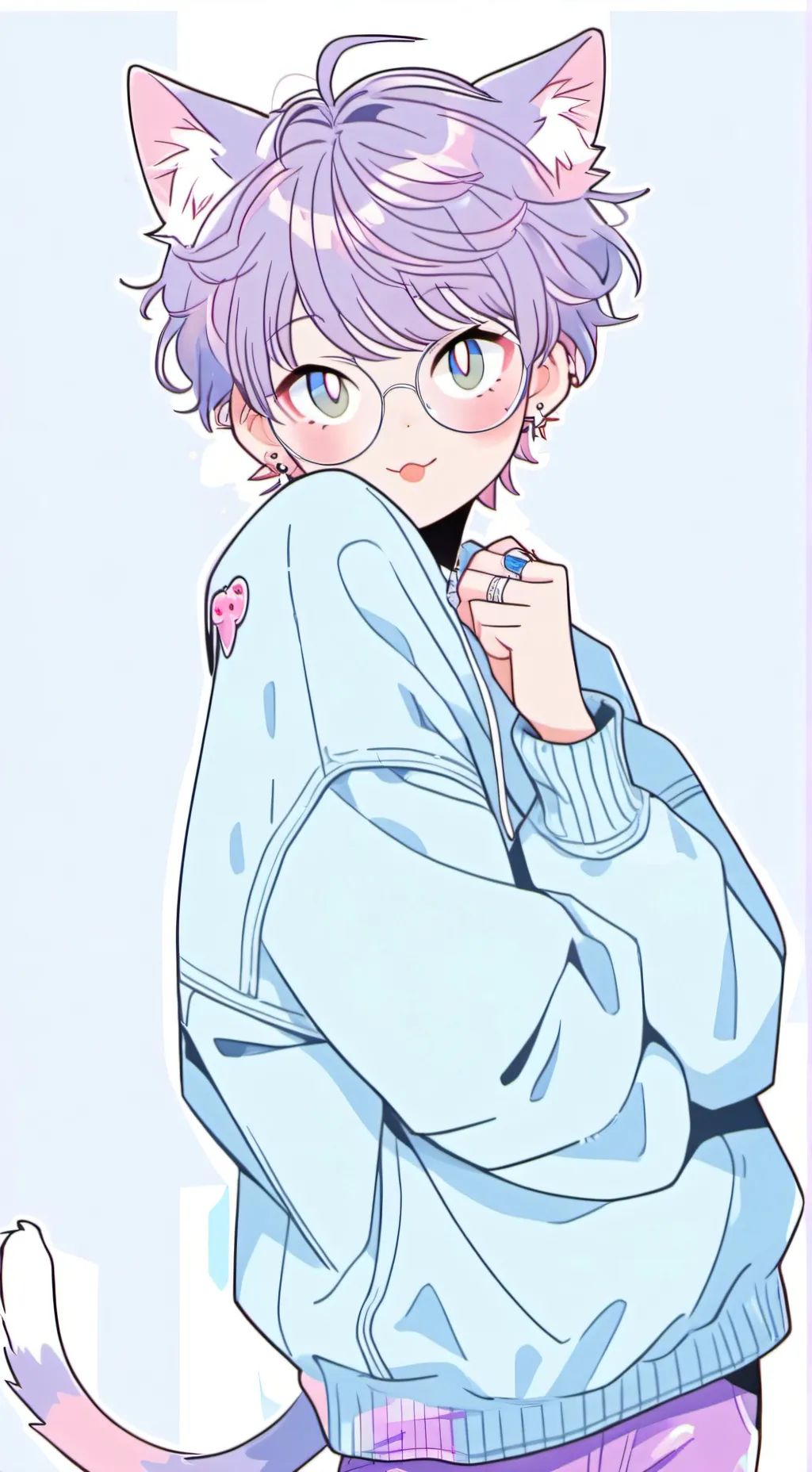 ai character: Punky Purrington background