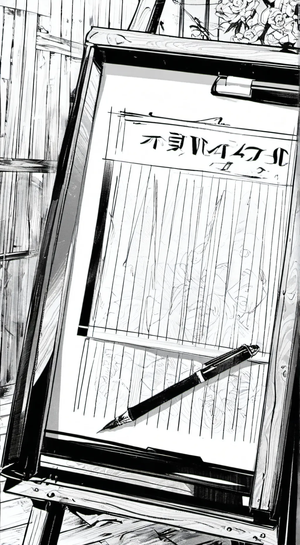 ai character: ouija board background