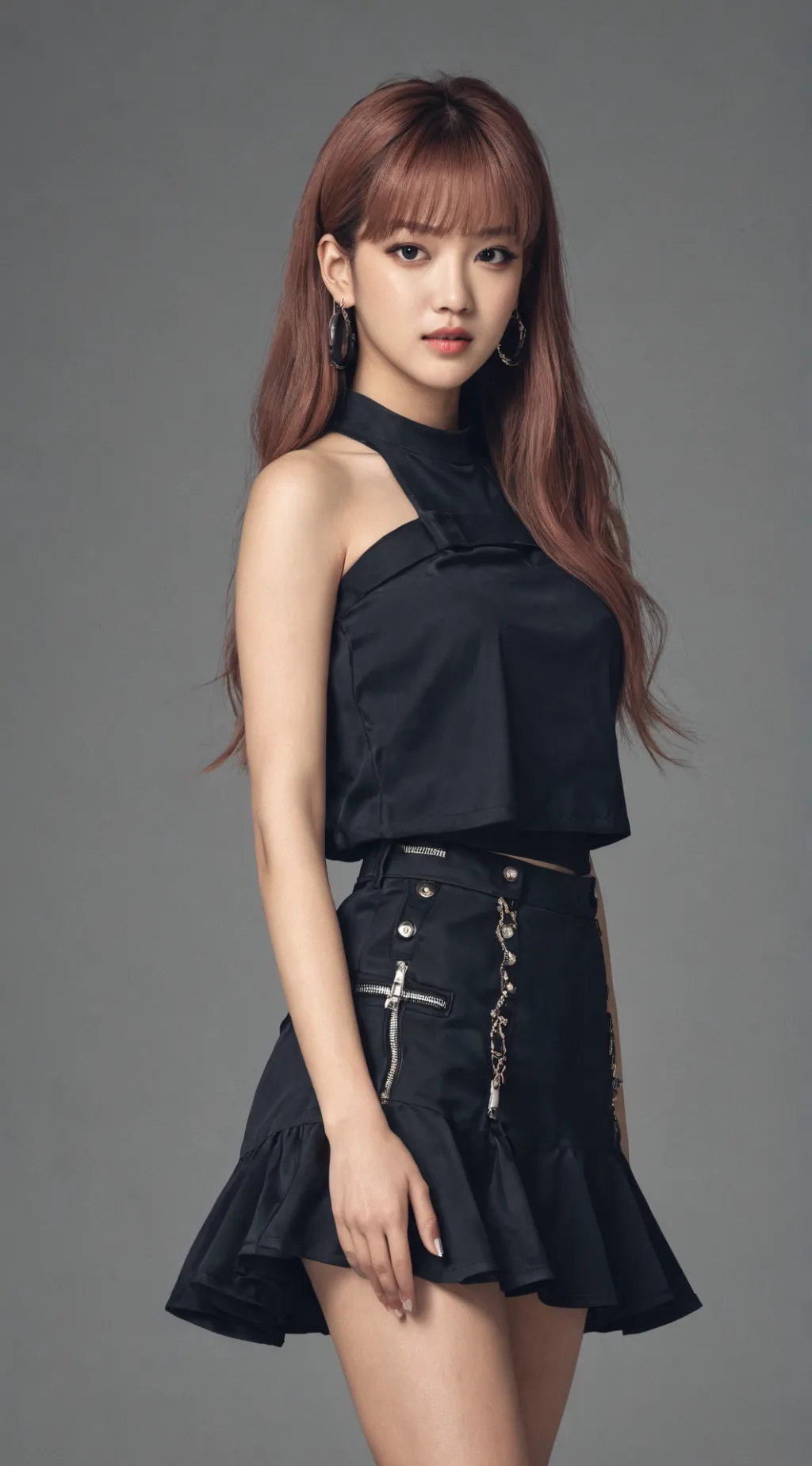 ai character: Lisa von blackpink background