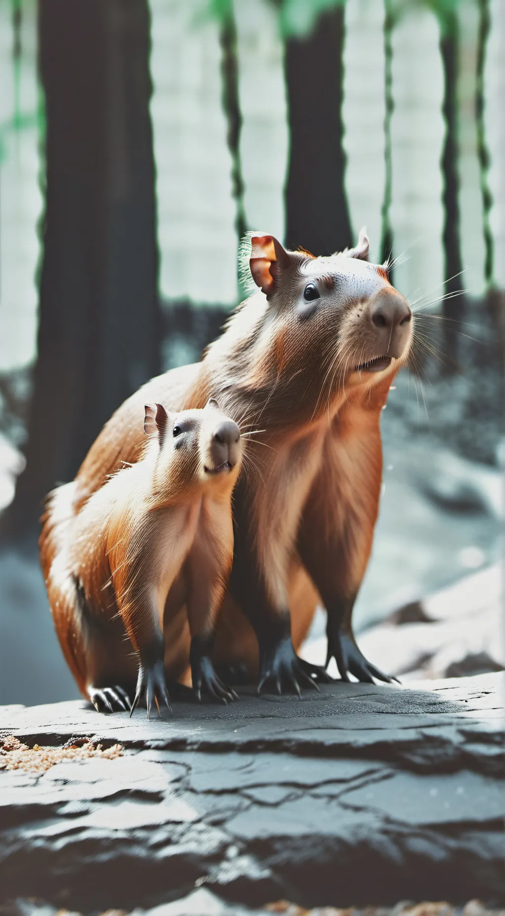 ai character: un cabibara background