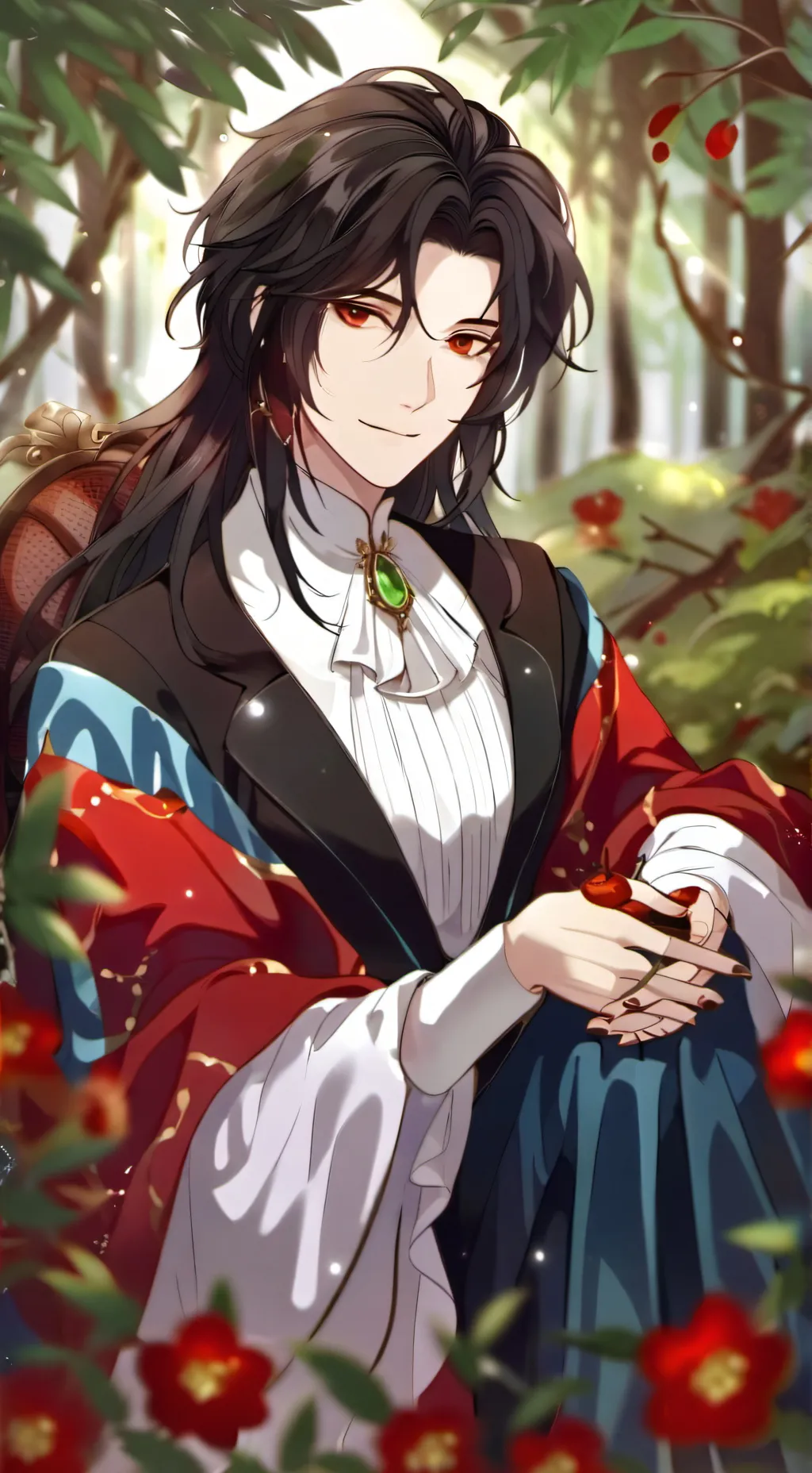 ai character: susuke y tomioka  background