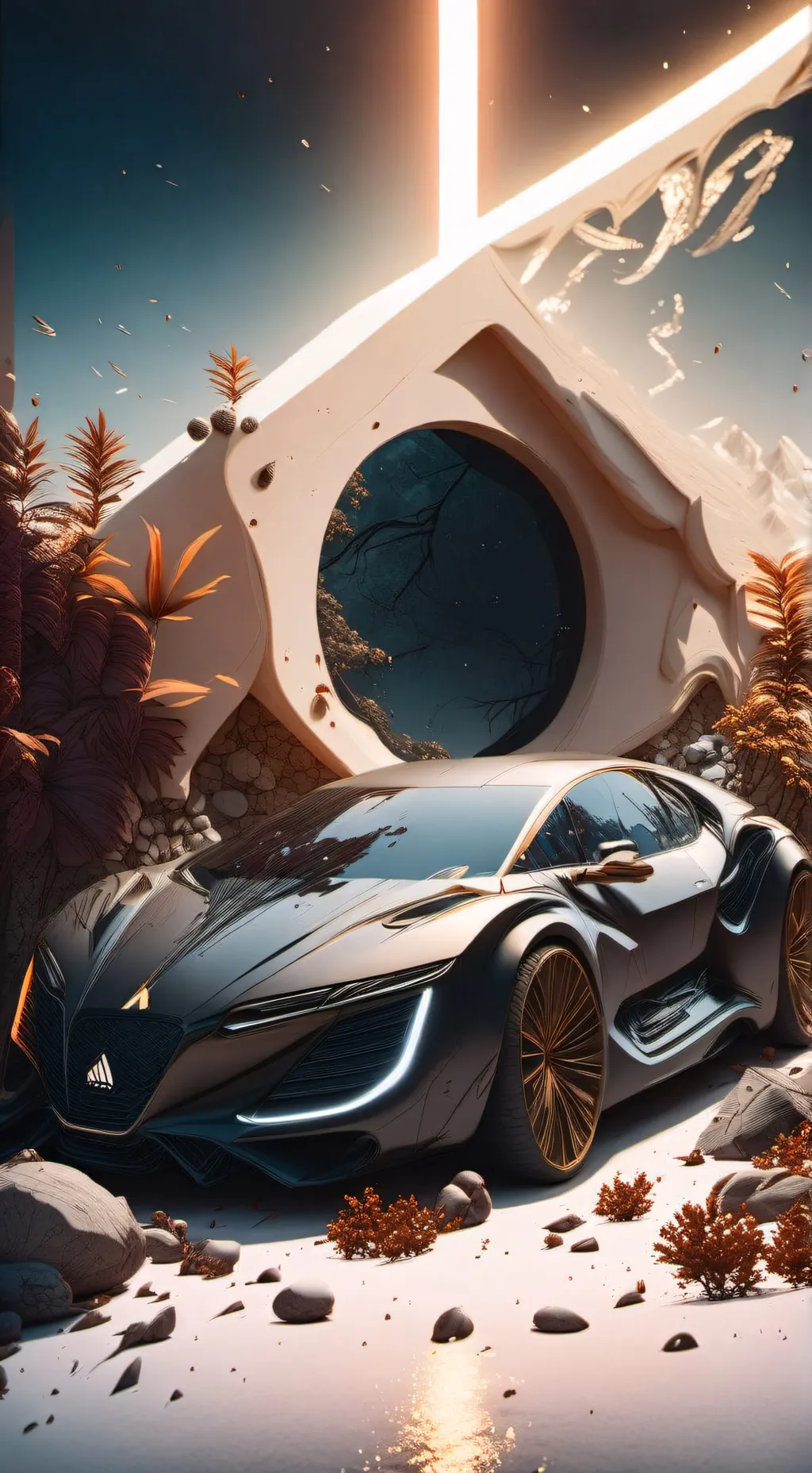 ai character: IM BACK background