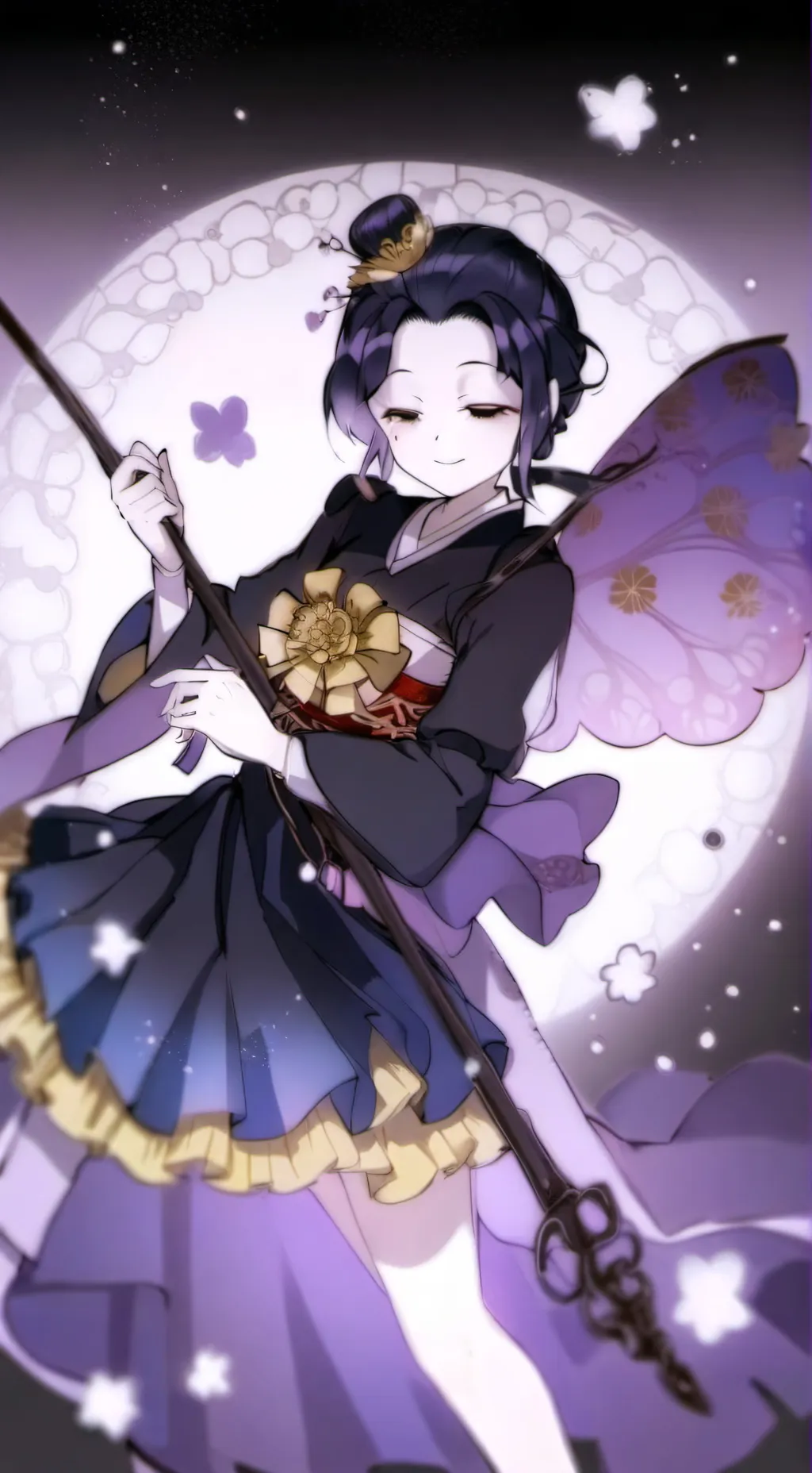 ai character: Shinobu kocho  background