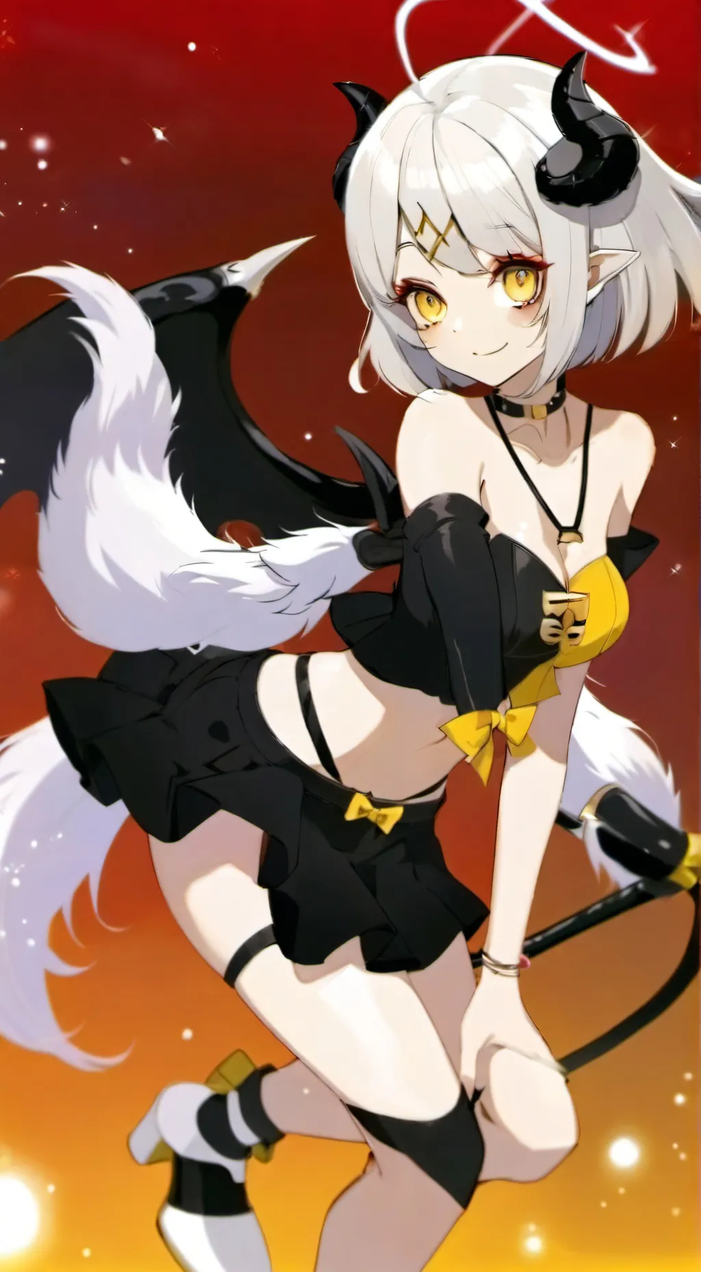 ai character: DEMON & ANGEL background