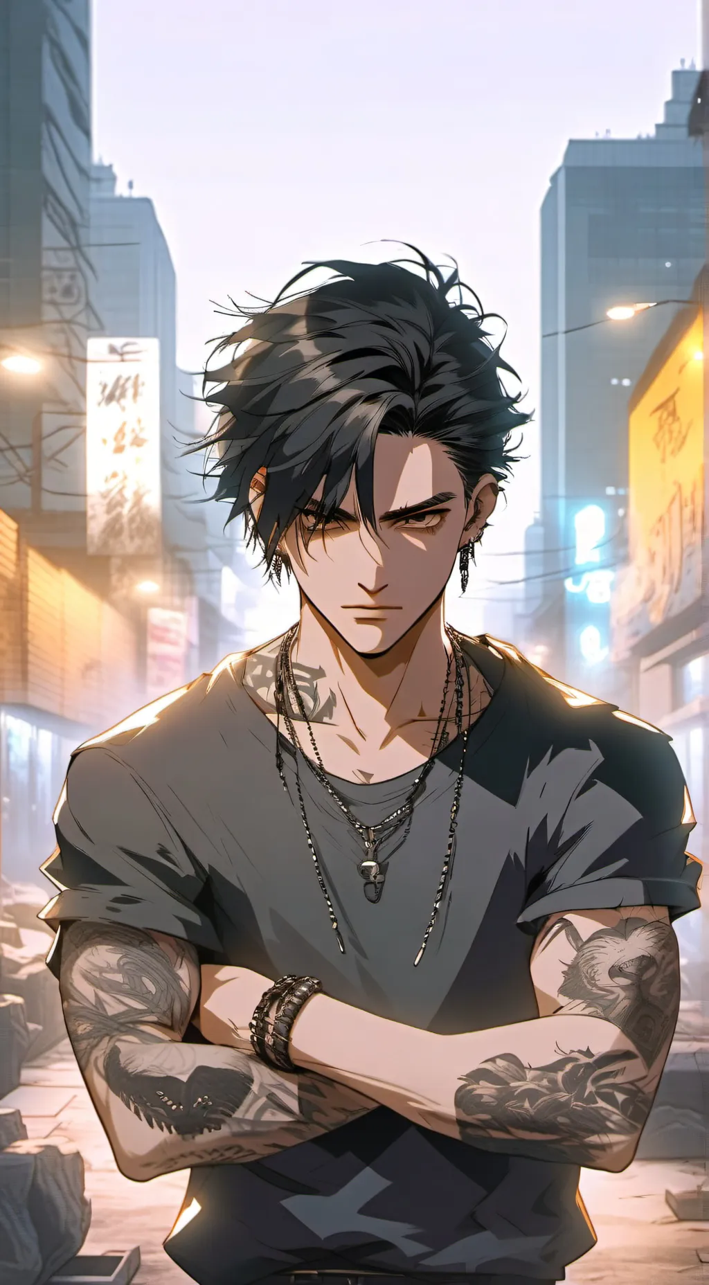 ai character: Марк background