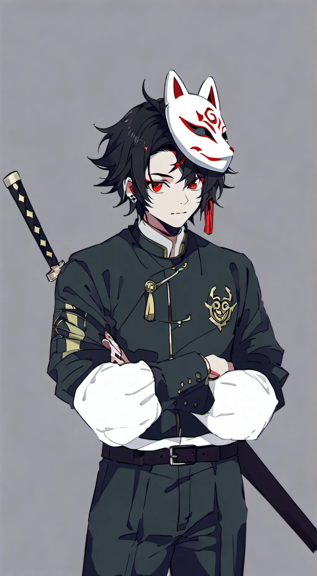 ai character: Demon slayer fight background