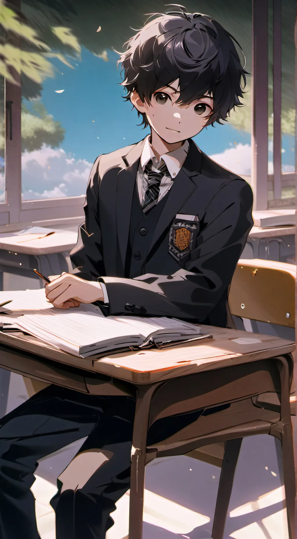 ai character: Акихиро background