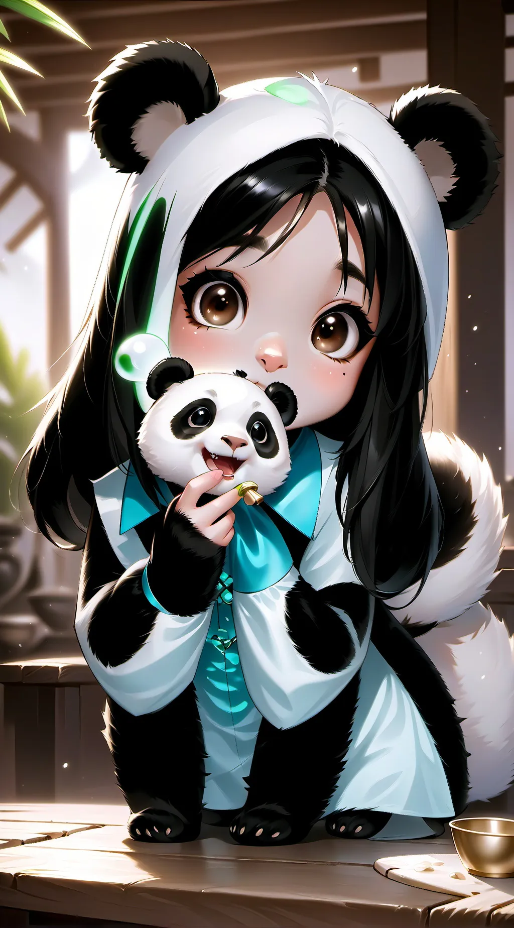 ai character: Syenna Spiritpanda background