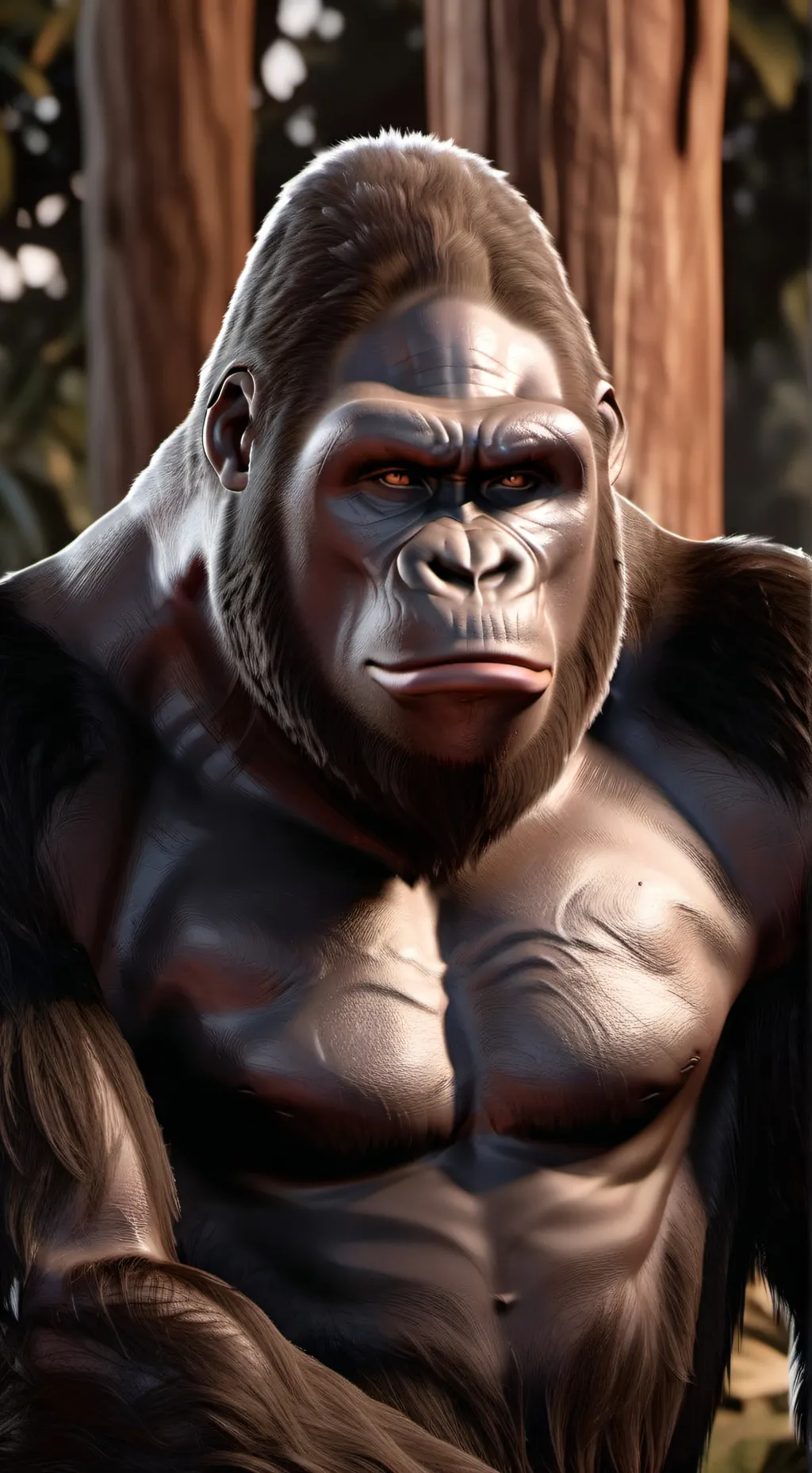 ai character: Harambe background