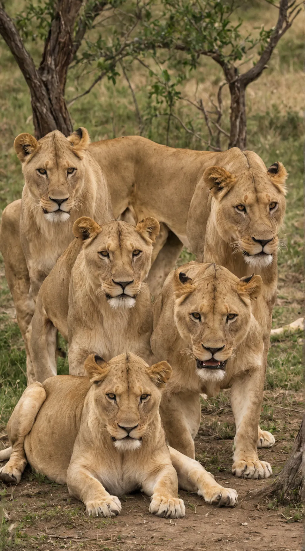 ai character: LIONS PRIDE background