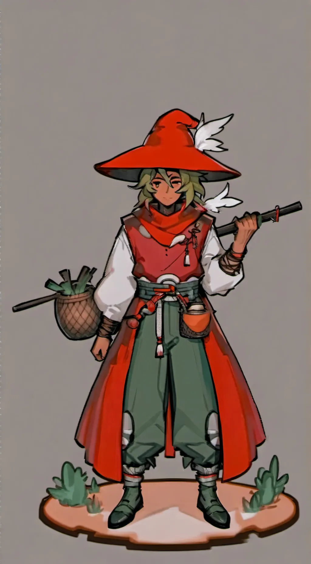 ai character: sprout y cosmo background