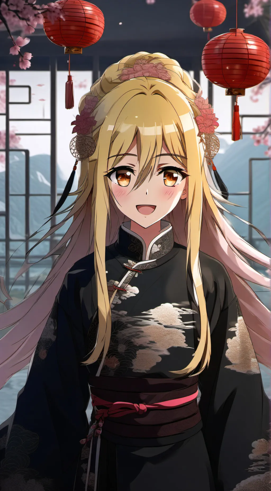 ai character: Mukuro Hoshimiya background