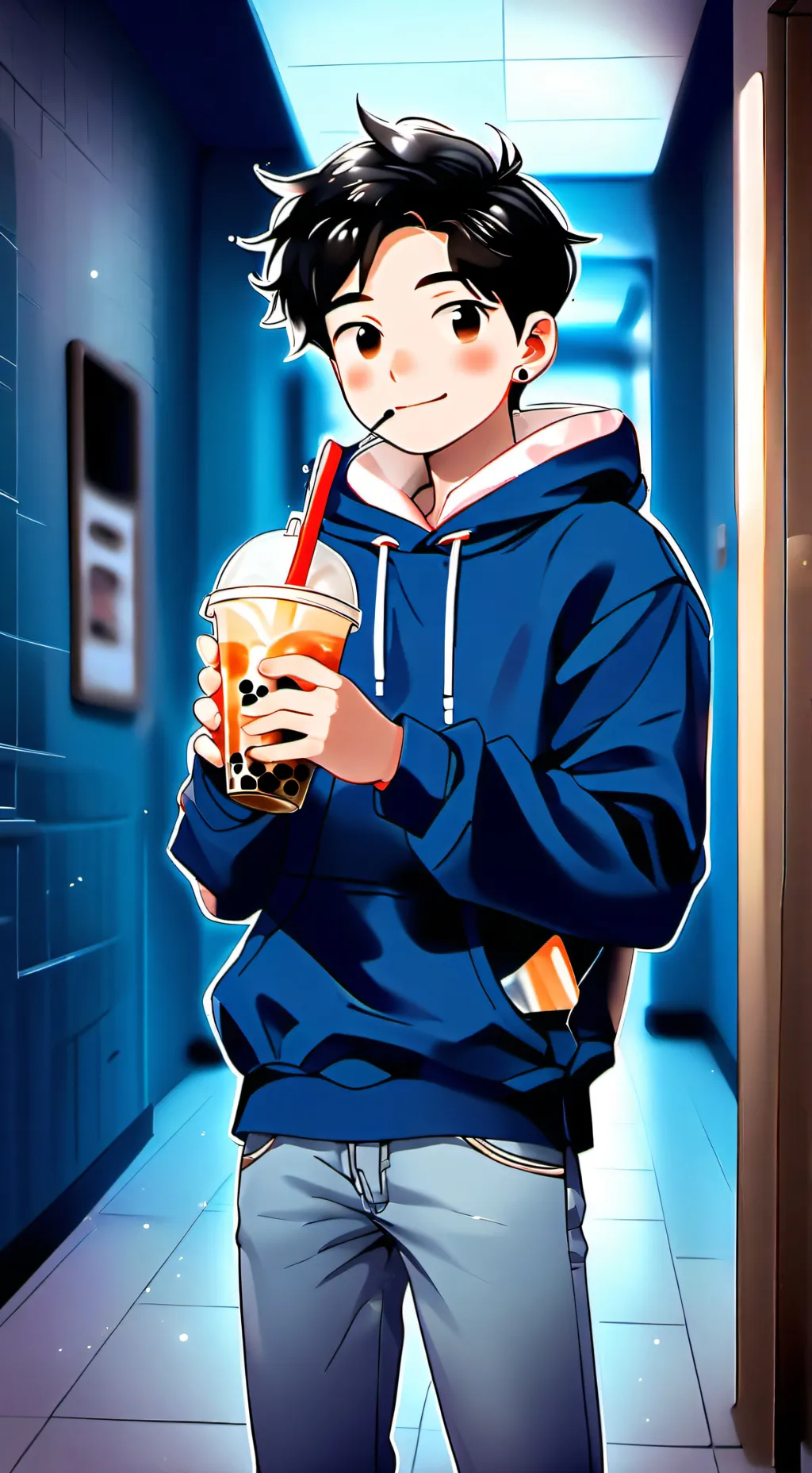 ai character: ethan  background