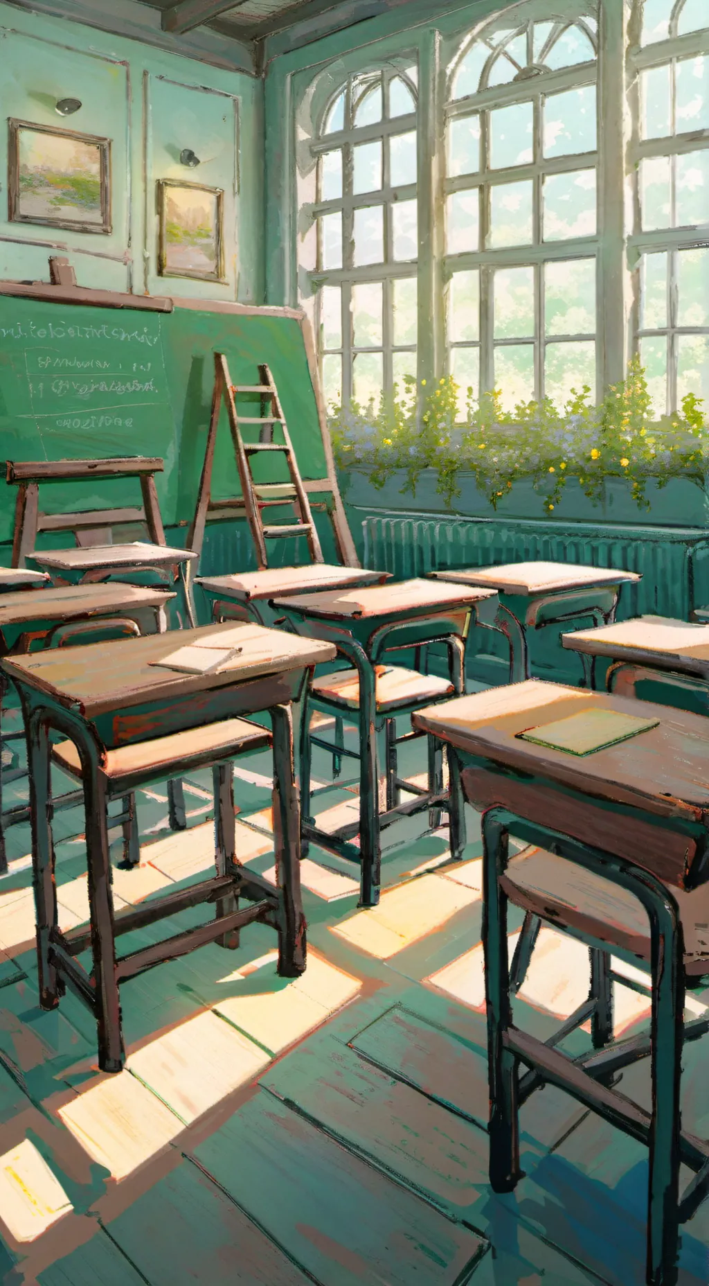 ai character: School background