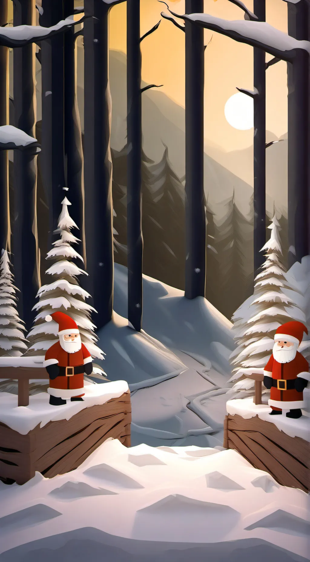 ai character: aosth Christmas background