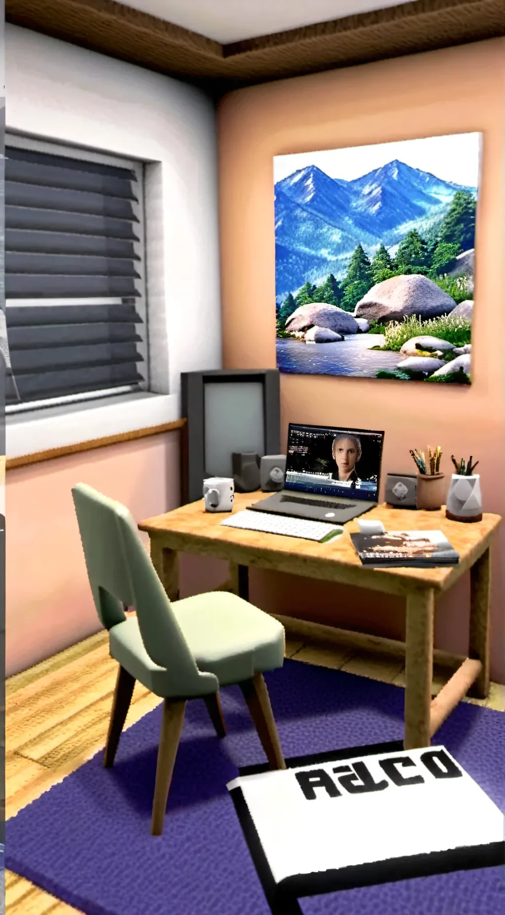 ai character: опрос… background