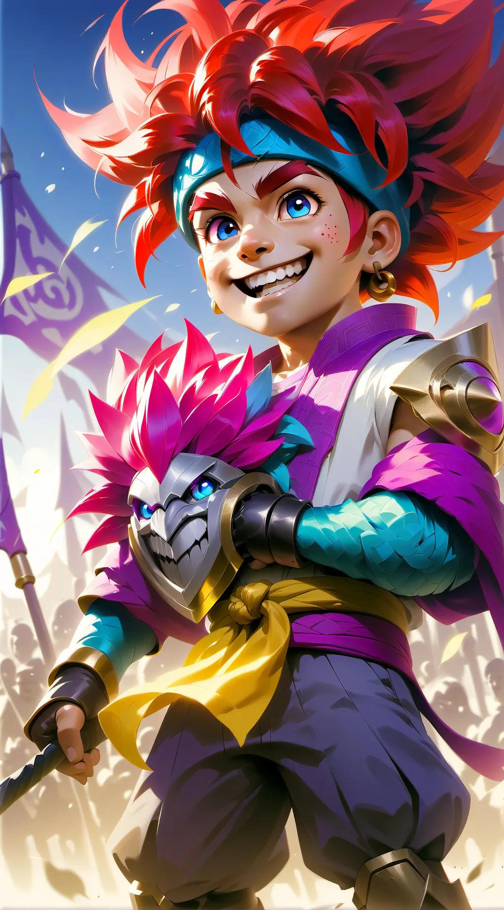 ai character: morena lambare background