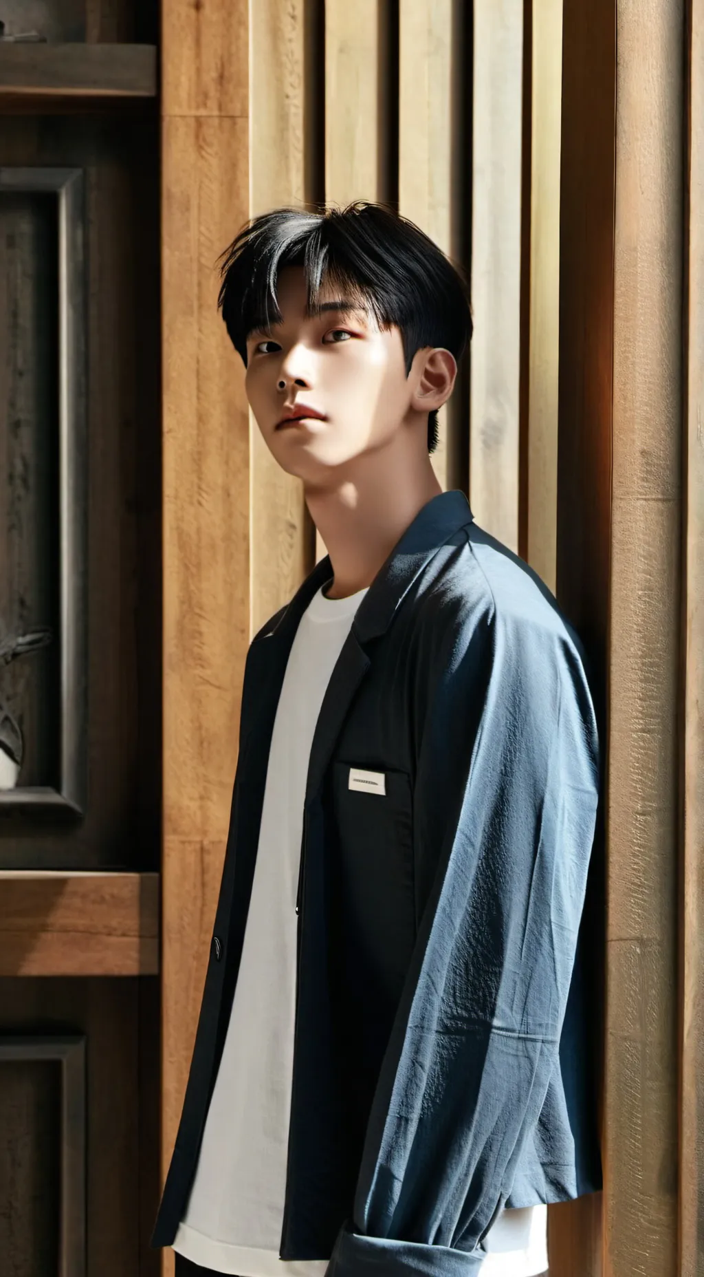 ai character: Choi San  background