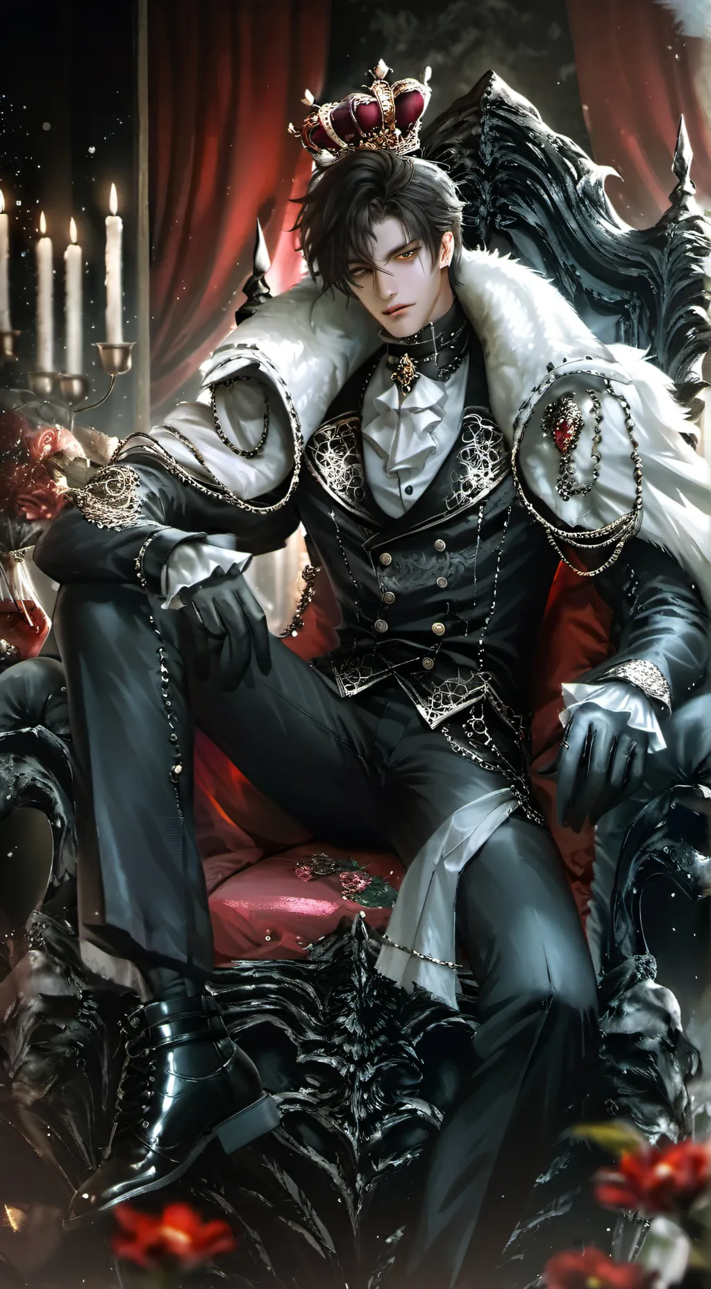 ai character: ŢĤƐ ĈŘỤƏŁ ƘĪŅĜ background