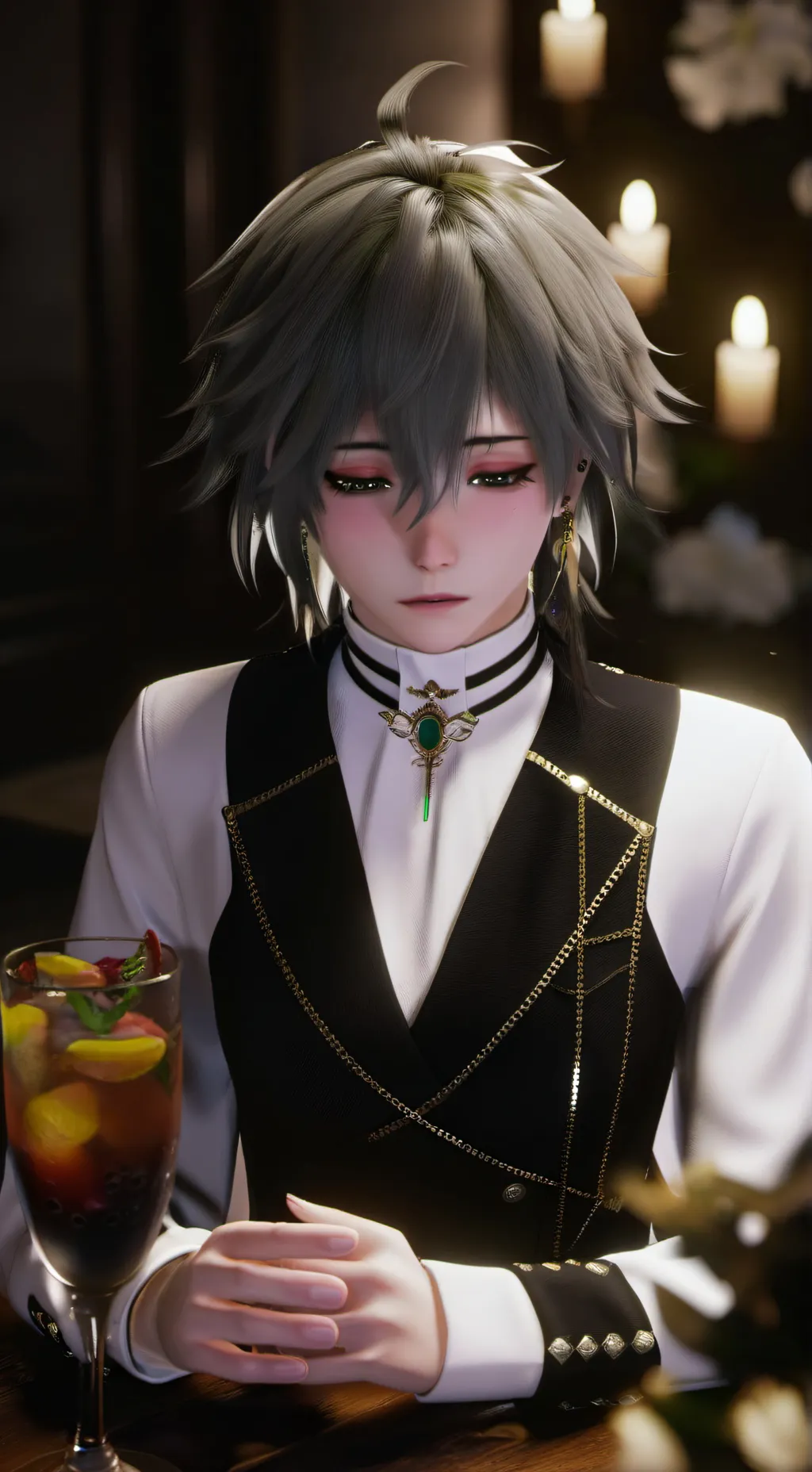 ai character: sanemi y genya  background