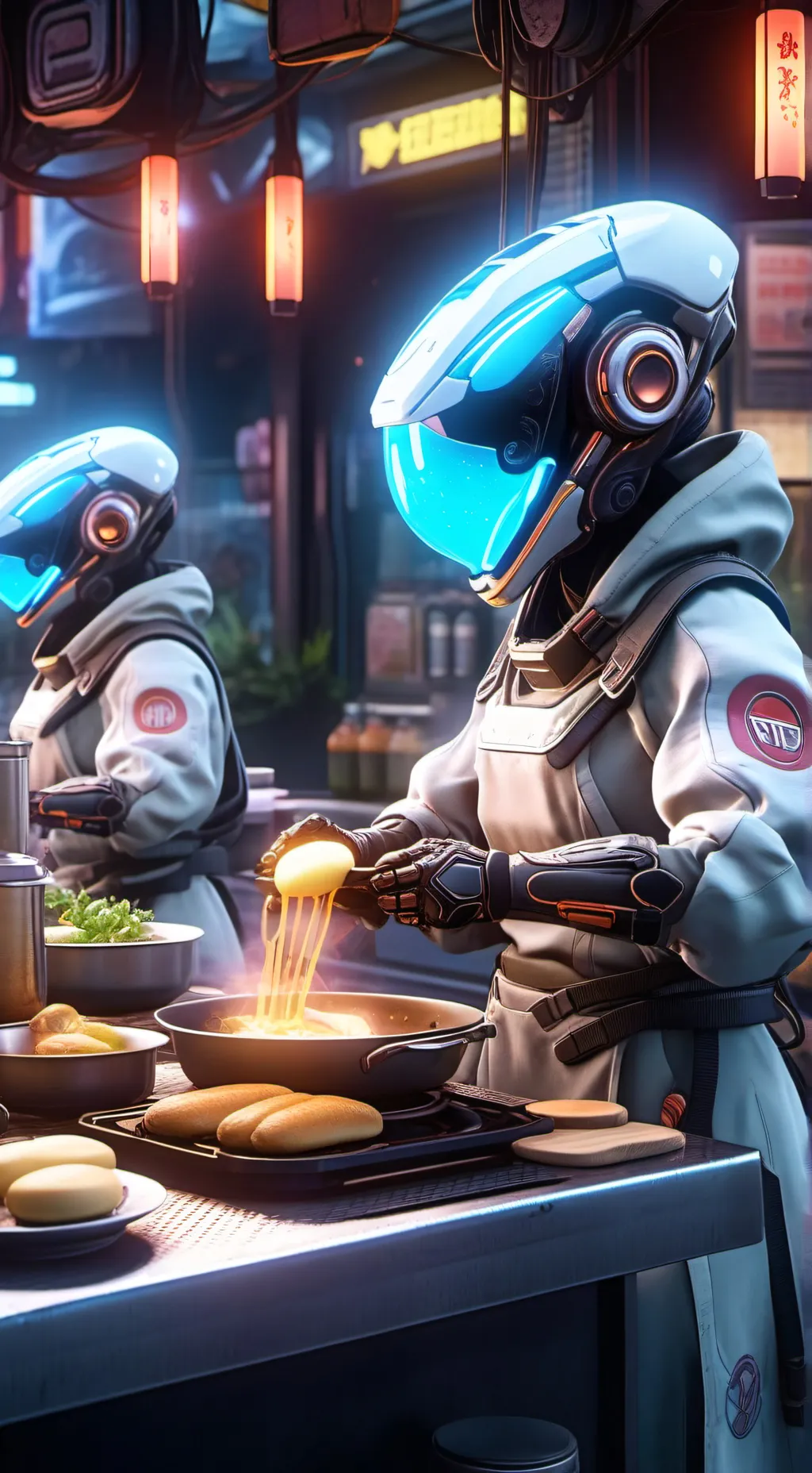 ai character: Infernia's Galactic Gourmet Empire background