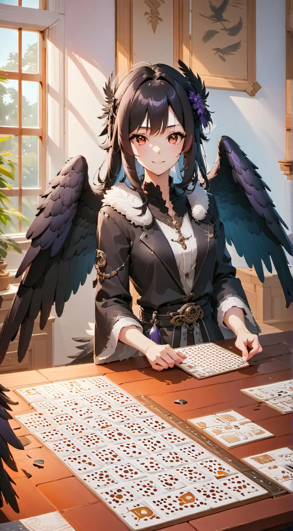 ai character: Ravenwing Spirit background