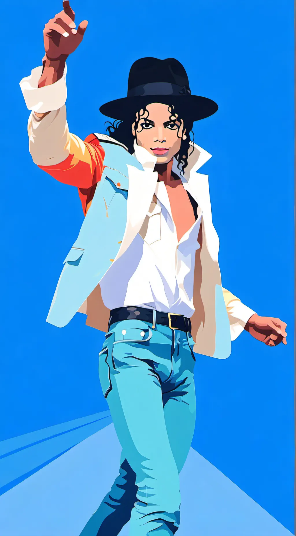 ai character: Michael Jackson background