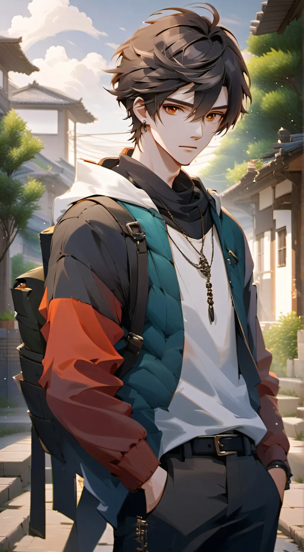 ai character: Step bro background