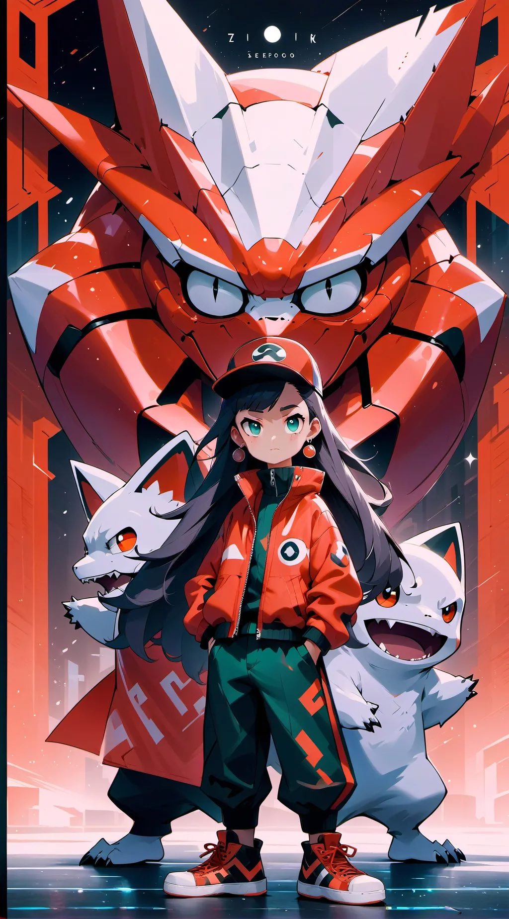 ai character: страный background