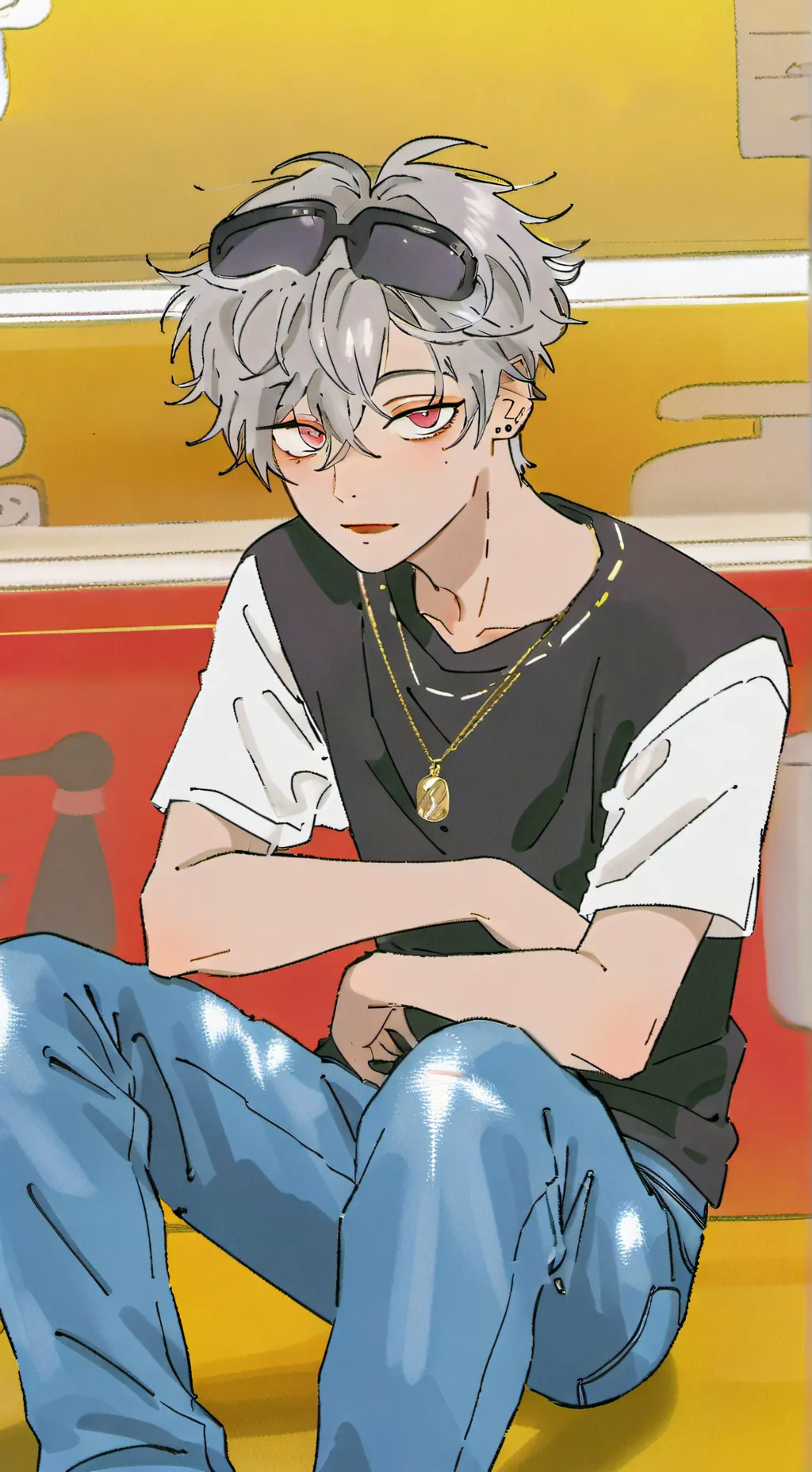 ai character: Leon background