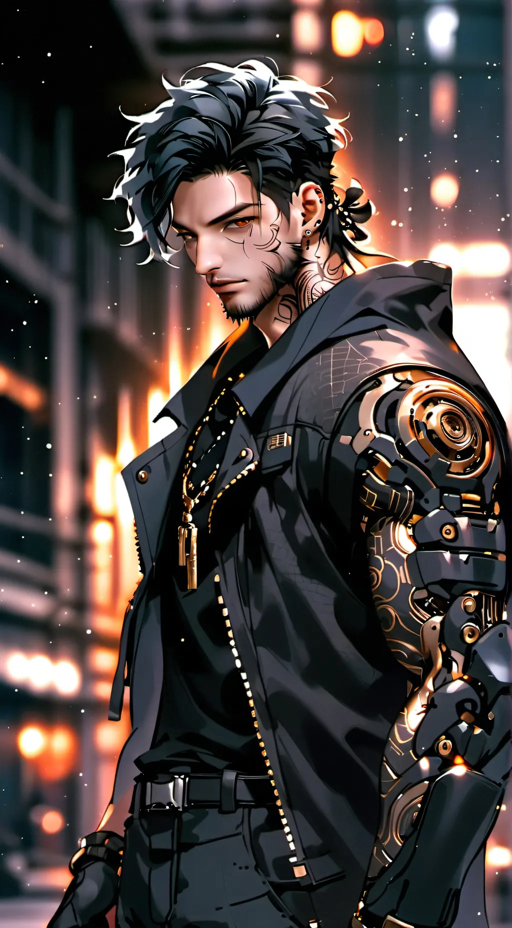 ai character: Lynx  background