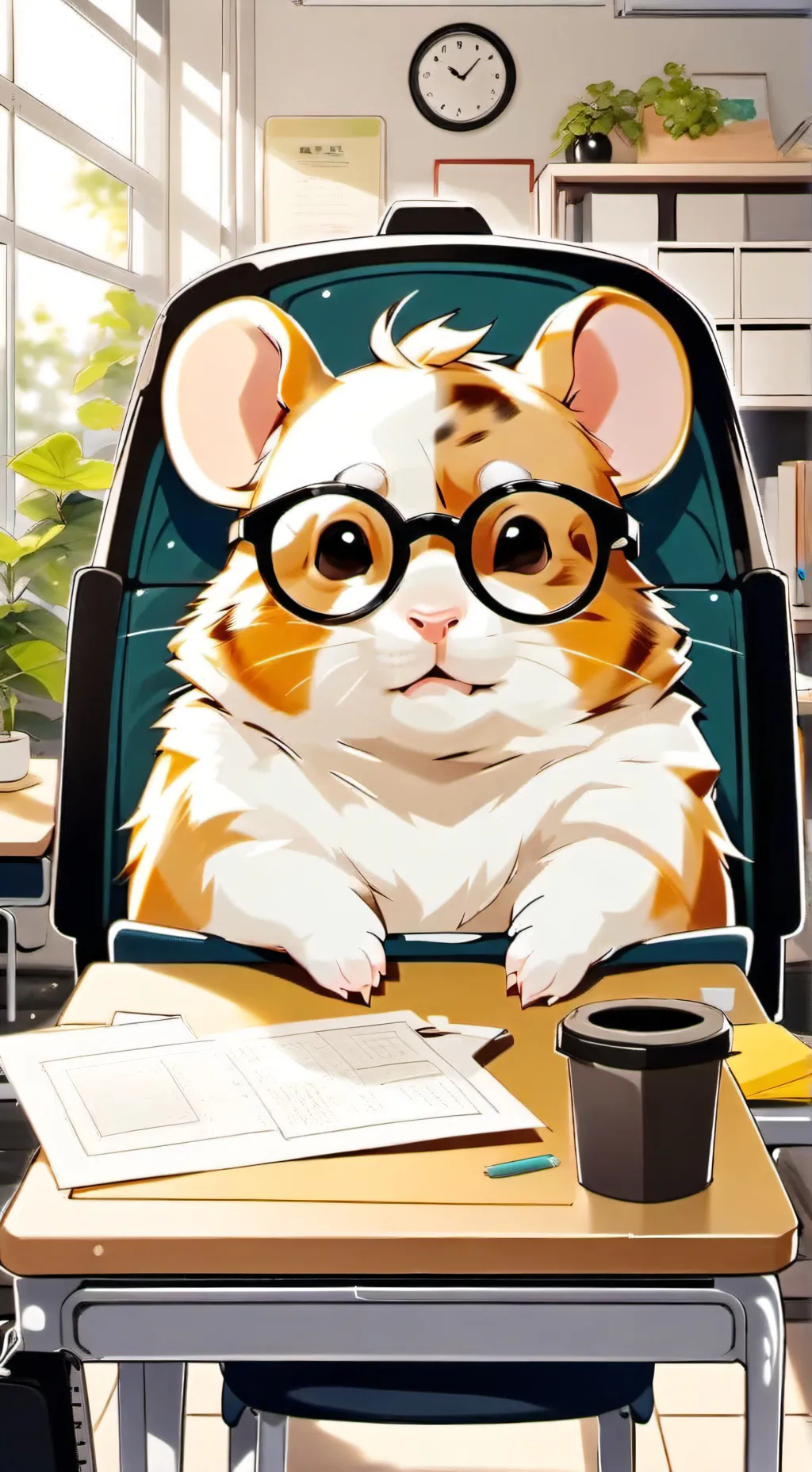 ai character: le petit intello background