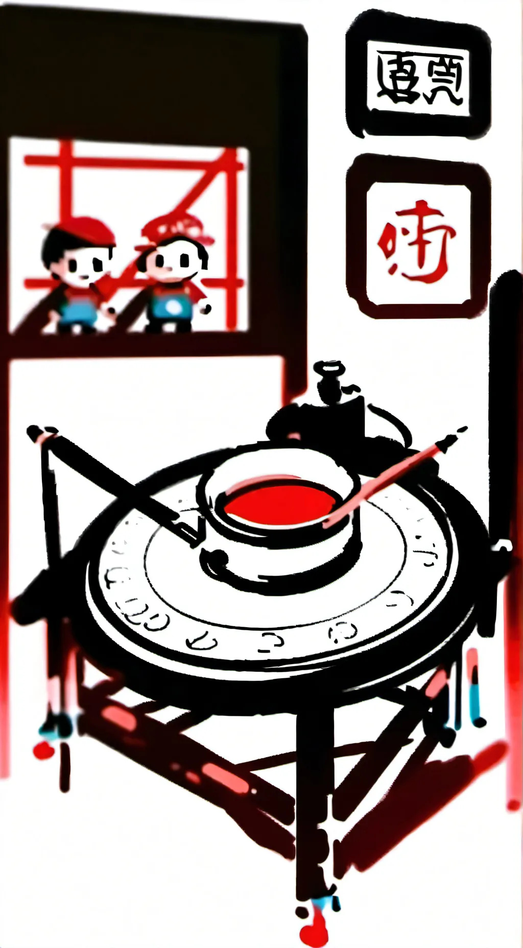 ai character: dandy world background