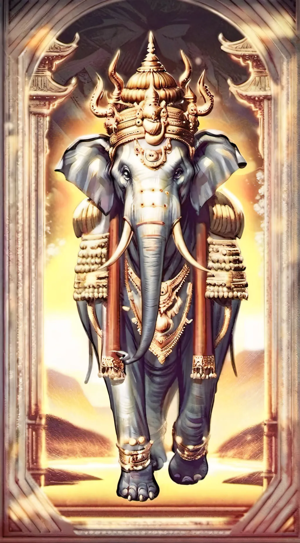 ai character: Golden behemoth background